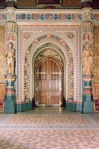 Casas do parlamento, entrada ao quarto vestindo, galeria real, c.1841, senhor Charles Barry, (1795-1860) & Augustus Pugin, (1812-52) Westminster, Londres, Reino Unido de Unbekannt Unbekannt