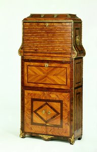 Louis XV folheado papelão secretaire c.1740 de Unbekannt Unbekannt