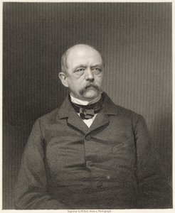 Retrato de Otto von Bismarck (1815-98) gravado por William Holl (1807-71) de uma fotografia, pub. de William Mackenzie de Unbekannt Unbekannt