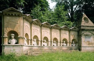Stowe, William Kent (1684-1748), Templo de British Worthies, c.1735, Buckinghamshire, Reino Unido de Unbekannt Unbekannt