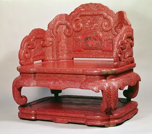 O trono do imperador Chien Lung (1736-95) de Unbekannt Unbekannt