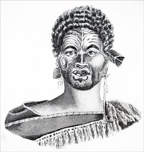 Um Maori Chieftain de Unbekannt