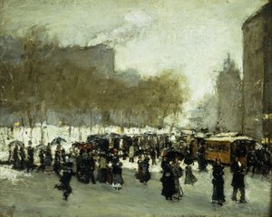Um dia invernal na cidade, de Unbekannt