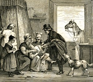 Uma visita médica no campo de Unbekannter Künstler