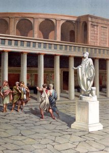 Uma rua em Pompeia de Unbekannter Künstler