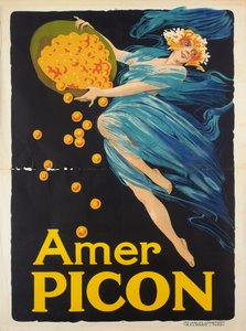 Cartaz publicitário para aperitivo Amer Picon