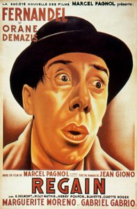 Cartaz do filme Récolte de MarcelPagnol com Fernandel 1937 (depois de Jean Giono) de Unbekannt