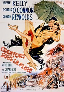 Cartaz do filme Singin sous la pluie de StanleyDonen e GeneKelly com Gene Kelly e Debbie O