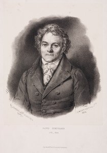 Alois Senefelder, inventor alemão da litografia, início do século XIX de Unbekannt