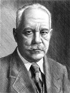 Arnold Sommerfeld, físico alemão, c 1910-1920 de Unbekannt