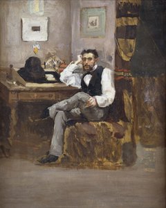 Artista em seu estúdio; O artista em sua oficina, de Unbekannt