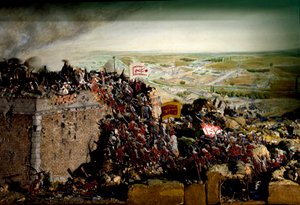 Guerra Austro-Turca em 1683 (modelo de diorama) de Unbekannter Künstler