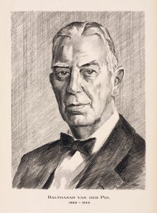 Balthazar van der Pol, engenheiro elétrico holandês, c 1930s de Unbekannt