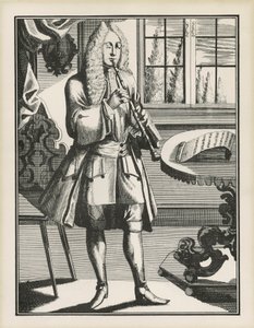 Baroque oboist de Unbekannt