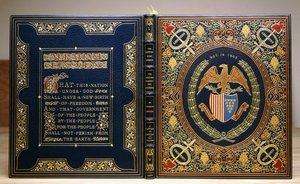 Encadernação do livro "O discurso de Gettysberg e o segundo discurso inaugural, 1928 de Unbekannt