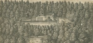 Casa de Boscobel: gravura, séc. XVII de Unbekannt