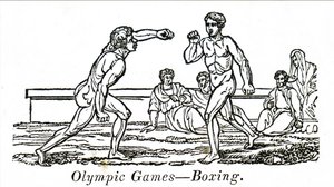 Boxeadores nos antigos Jogos Olímpicos de Unbekannt