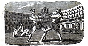 Boxers no Coliseu da Roma Antiga de Unbekannt