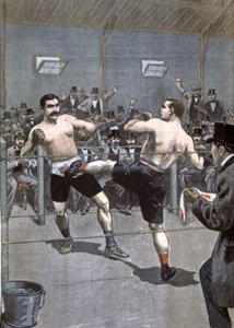 Combate de boxe em Paris de Unbekannter Künstler