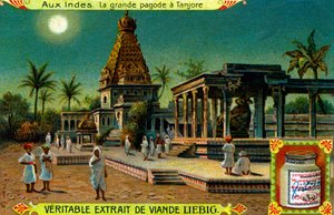 Templo de Brihadeeswarar em Thanjavur, Índia. de Unbekannter Künstler