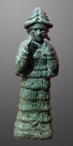 Estatueta de bronze da deusa guardiã LAMA, Mesopotâmia c.2035-1794 AC de Unbekannt