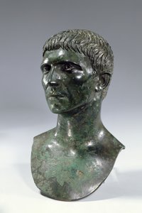 Bronze cabeça de um homem, romano, início do século I a.C. ou século II d.C. de Unbekannt