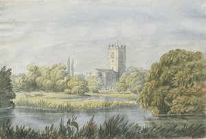 Burton-upon-Trent - Igreja "Antiga": pintura em aquarela, séc. de Unbekannt