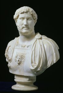Busto do Imperador Adriano (Publius Aelius Hadrianus) (76-138), c.130 d.C. (mármore) de Unbekannt