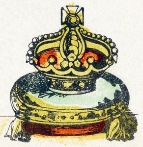 C - Couronne - Alfabeto - entretenimento infantil - Imagem epinal, série popular c.1890 (ilustração) de Unbekannt