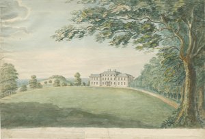 Canwell Hall: pintura em aquarela, séc. XVIII de Unbekannt