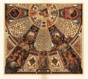 Pintura de tecto na Galeria Uffizi, Florença de Unbekannter Künstler