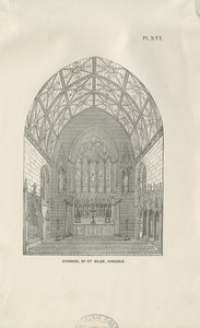 Igreja Cheadle - St. Giles ": xilogravura, séc. XIX de Unbekannt