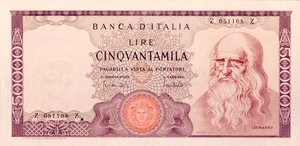 Cinquantamila Lire (foto a p/b) de Unbekannt