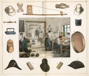 Indústria de Vestuário e Calçado O moleiro, ou fabricante de chapéus de Unbekannt