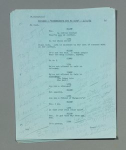Coleção de folhas de roteiro revisadas e soltas do filme final e inacabado de Marilyn Monroe, &39;Something&39;s Got To Give&39;, roteiro de Walter Bernstein, com anotações de sua própria mão, datado de 16 a 20 de abril de Unbekannt