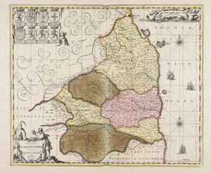 Comitatus Northumbria vernacule Northumberland de Unbekannter Künstler