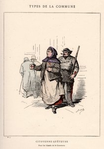 Paris Commune: Fato CITIENNNE QUETEUSE em "Les Communeux de Unbekannt