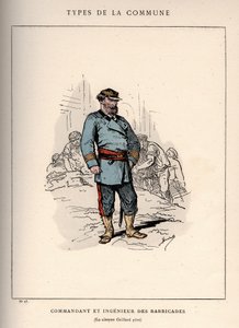 Commune de Paris: COMANDER E ENGENHADOR DO Fato BARRICADES (23) em "Les Communeux de Unbekannt