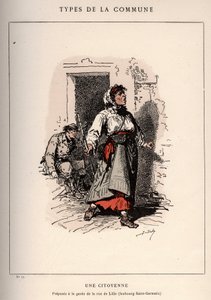 Paris Commune: traje de uma CIDADANIA (17) em "Les Communeux de Unbekannt