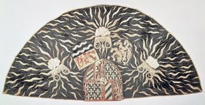 Cabo de veludo preto com bordado aplicado com os braços do Duque de Borgonha, sul da Holanda, c.1476 de Unbekannt