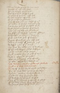 Cópia da Crónica Andrew de Wyntoun, Fol 319 verso, detalhe, c.1550 (tinta sobre papel) de Unbekannt
