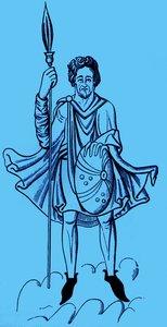 Traje dos soldados alemães, séculos VI a XII de Unbekannter Künstler