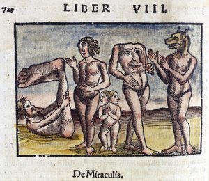Criaturas míticas com um rosto humano. de Unbekannt