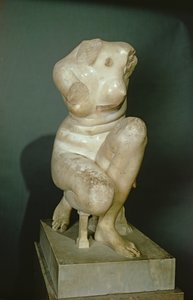 Afrodite agachada, cópia romana do bronze grego original de finais do século III a.C. (mármore) de Unbekannt