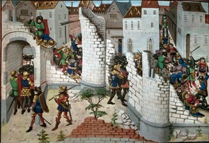 Cruzada: a captura de Jerusalém. Detalhe. (miniatura) de Unbekannter Künstler