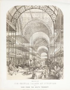 Palácio de Cristal, Vista Pós-Grandes Exibição do Transept Sul, Palácio de Cristal, Sydenham de Unbekannt