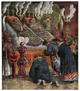 Morte de Cixi e Guangxu de Unbekannter Künstler