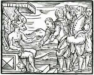 Representação de bruxaria. Século XVI (gravura) de Unbekannter Künstler