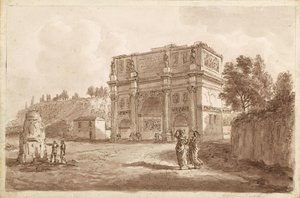 O Arco de Constantino em Roma de Unbekannter Künstler