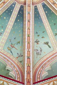Detalhe do teto, Castell Coch, Gales do Sul (foto) de Unbekannt